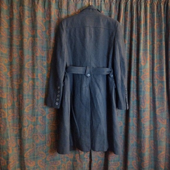 Esprit Collection Long Coat trench pea wool blend Size M - Picture 5 of 7